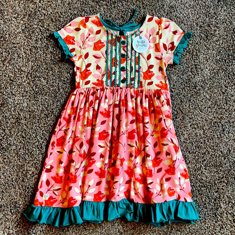 Wildflowers dress-Storyteller Scout size 12 New!